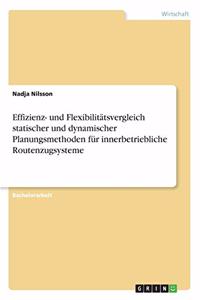 Effizienz- und Flexibilitätsvergleich statischer und dynamischer Planungsmethoden für innerbetriebliche Routenzugsysteme