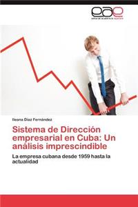 Sistema de Dirección empresarial en Cuba