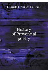 History of Provençal poetry