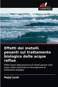 Effetti dei metalli pesanti sul trattamento biologico delle acque reflue