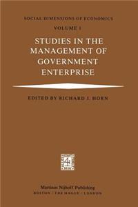 Studies in the Management of Government Enterprise
