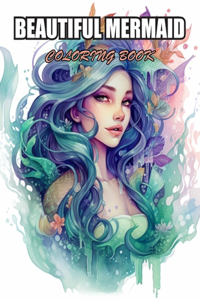 Beautiful Mermaid Coloring Book