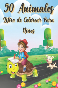 50 Animales Libro de Colorear Para Niños