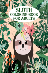 Sloth Coloring Book for Adults