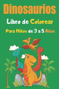Dinosaurios Libro de Colorear Para Niños de 3 a 5 Años