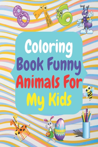 coloring book funny animals for my kids