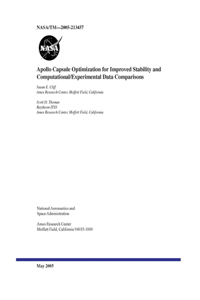 The Apollo Capsule Optimization for Improved Stability and Computational/Experimental Data Comparisons