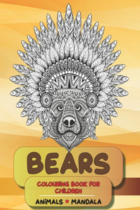 Mandala Colouring Book for Children - Animals - Bears