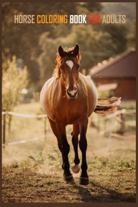 horse coloring book for adults