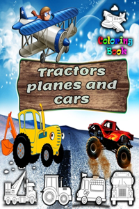 Trucks- Planes and Cars Coloring Book