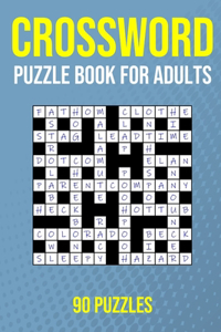 Crossword Puzzle Book for Adults - 90 Puzzles