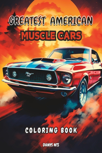 Muscle Car Coloring Book