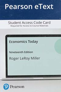 Pearson Etext Economics Today -- Access Card