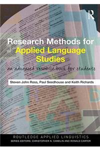 Research Methods for Applied Language Studies