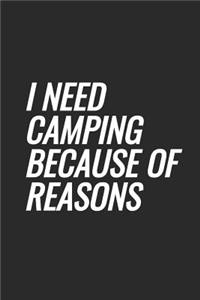 I Need Camping Because Of Reasons