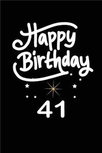 Happy birthday 41