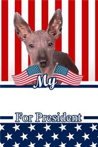 My Xoloitzcuintli for President