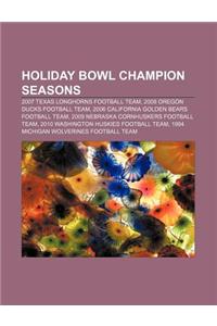 Holiday Bowl Champion Seasons