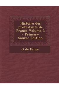 Histoire Des Protestants de France Volume 3