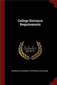 College Entrance Requirements