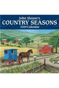 John Sloane's Country Seasons 2019 Mini Wall Calendar