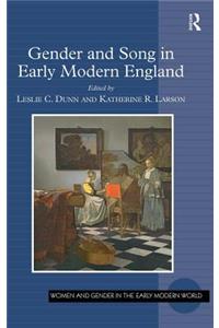 Gender and Song in Early Modern England