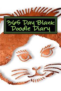 365 Day Blank Doodle Diary: Blank Unlined Journal