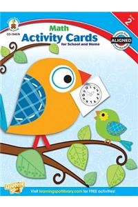 Math Activity Cards for School and Home, Grade 2