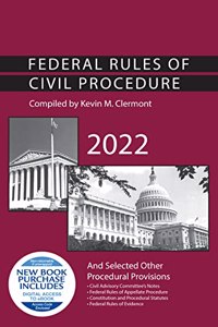 Federal Rules of Civil Procedure and Selected Other Procedural Provisions, 2022