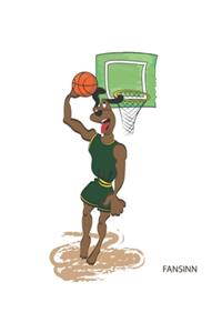 Funny Basketball Dog Notebook