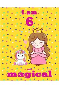 unicorn journal i am 6 and magical