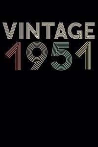 Vintage 1951 Notebook Birthday Gift