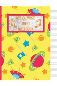 Blank Music Sheet Notebook