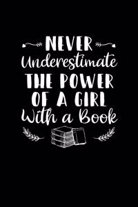 Never Underestimate The Power Of A Girl With A Book