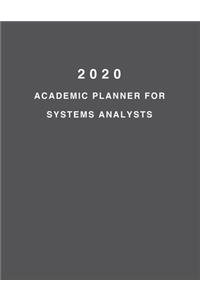 2020 Academic Planner For Systems Analysts
