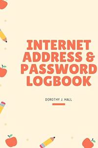 Internet Address & Password Logbook