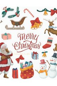 Merry Christmas Coloring Book For Kids