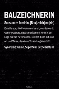 Bauzeichnerin Notizbuch