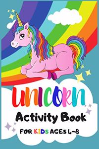 Unicorn Activity Book for Kids Ages 4-8