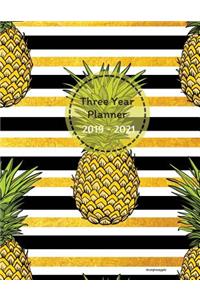 Three Year Planner 2019 - 2021 Arunpineapple