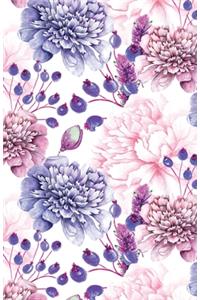 Bullet Journaling Notebook Purple Berry Floral
