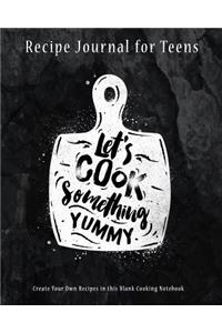 Recipe Journal for Teens