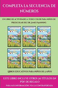 Libros educativos para niños de 5 años (Completa la secuencia de números)