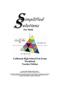CAHSEE Teacher Edition Workbook