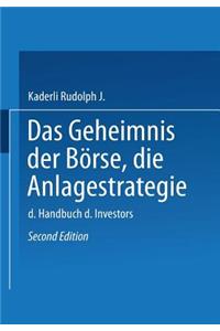 Geheimnis Der Börse: Die Anlagestrategie