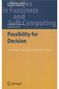 Possibility for Decision