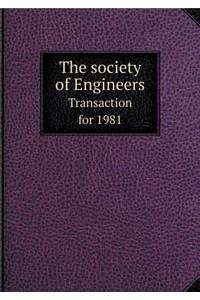 The society of Engineers Transaction for 1981