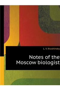 Notes Moscow biologist