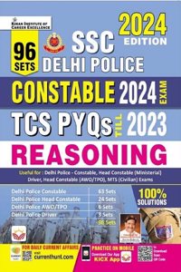 SSC Delhi Police Constable Reasoning TCS PYQs 2024 Exam Total 96 Sets (English Medium) (4926)