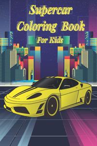 Supercar Coloring Book For Kids